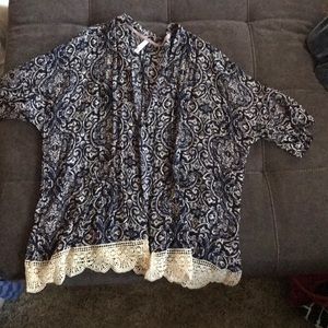 Xhiliration open front cardigan